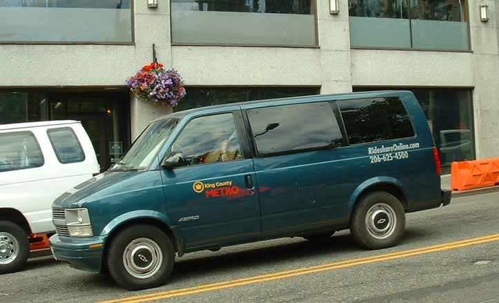 King Couny Metro Chevrolet Astro Rideshare